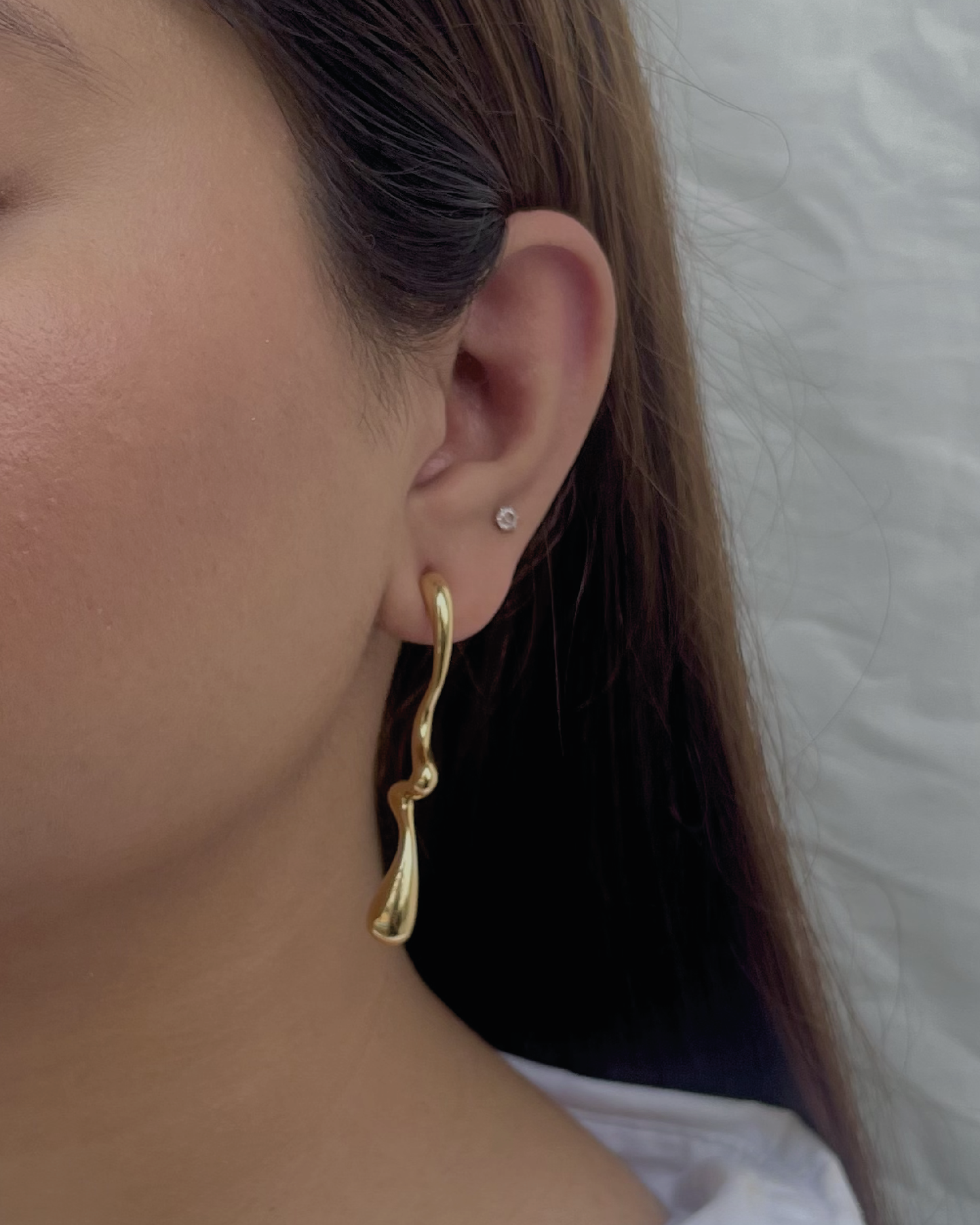 Wavy Droplets Earrings