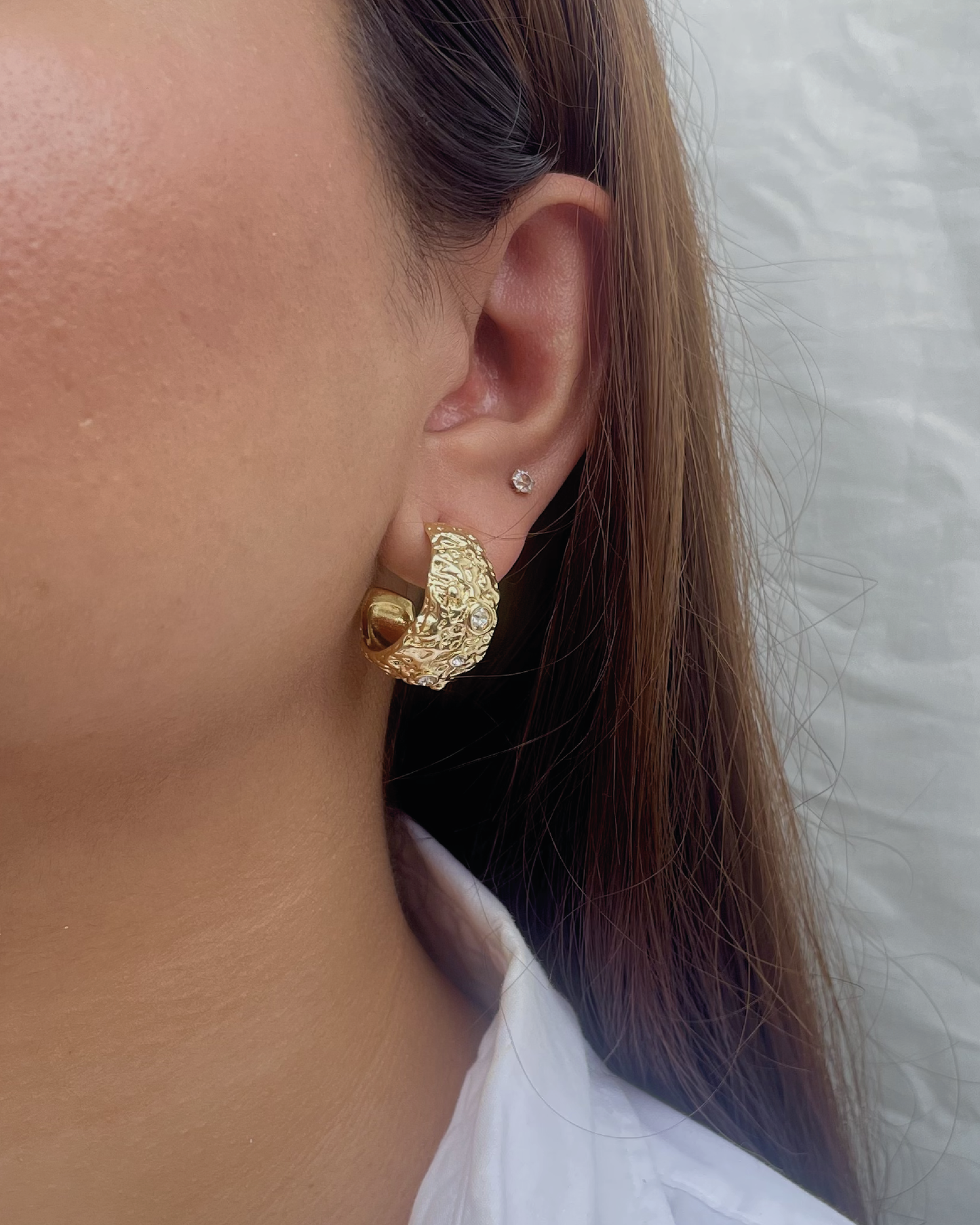 Stardust Chunky Hoop Earrings