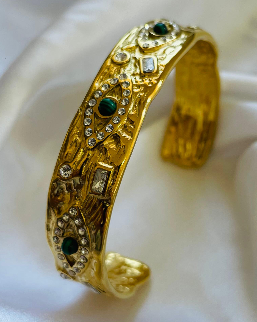 Gilded Evil Eye Cuff