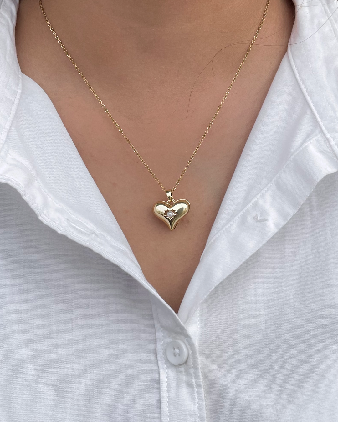 Pearl In A Heartbeat Pendant