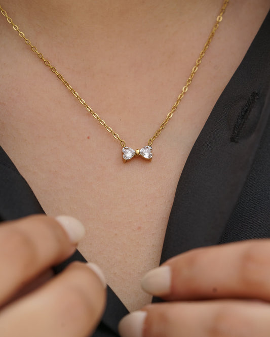 Baby Bow Pendant Necklace