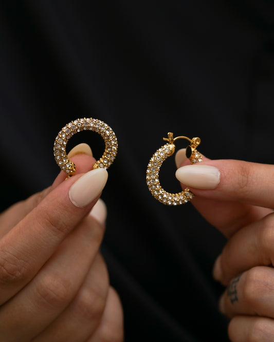 Crystal Hoop Earrings