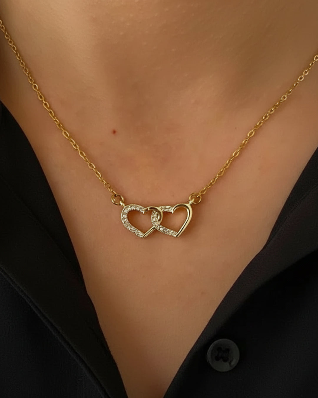 Twin Hearts Necklace
