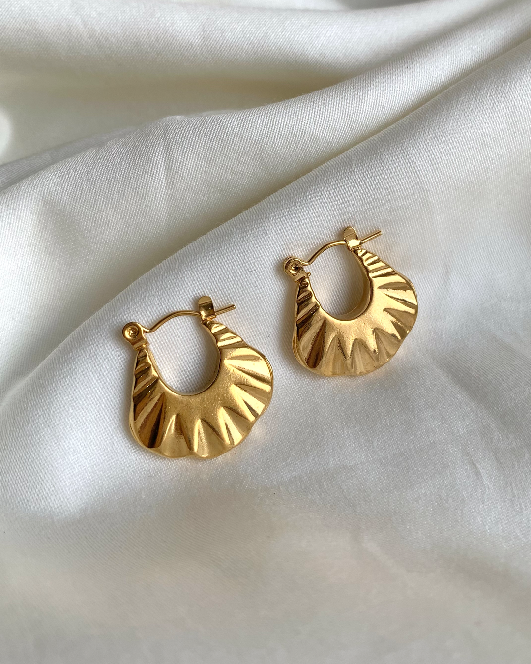 Sweet Croissant Hoop Earrings