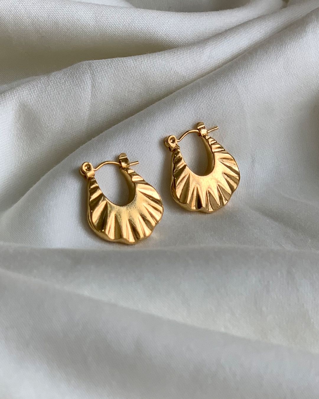 Sweet Croissant Hoop Earrings