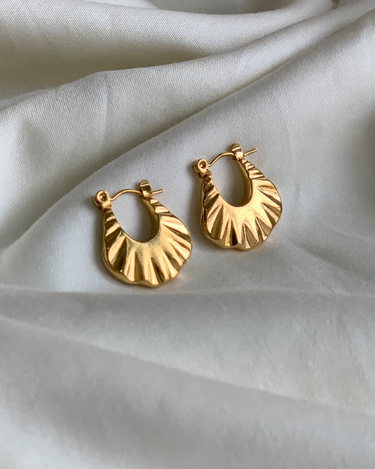 Sweet Croissant Hoop Earrings