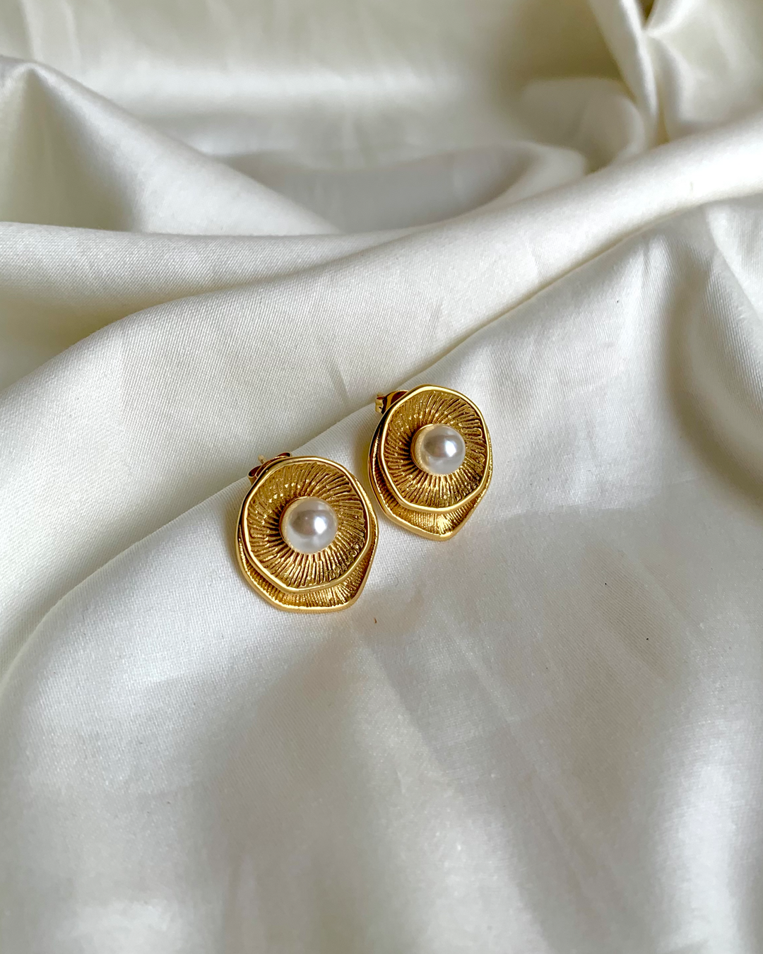 Spiral Pearl Earrings