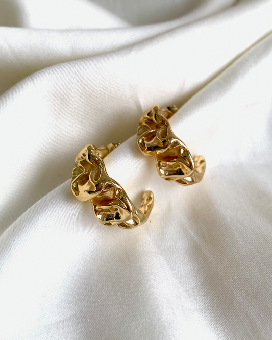 Dune Whisper Hoop Earrings