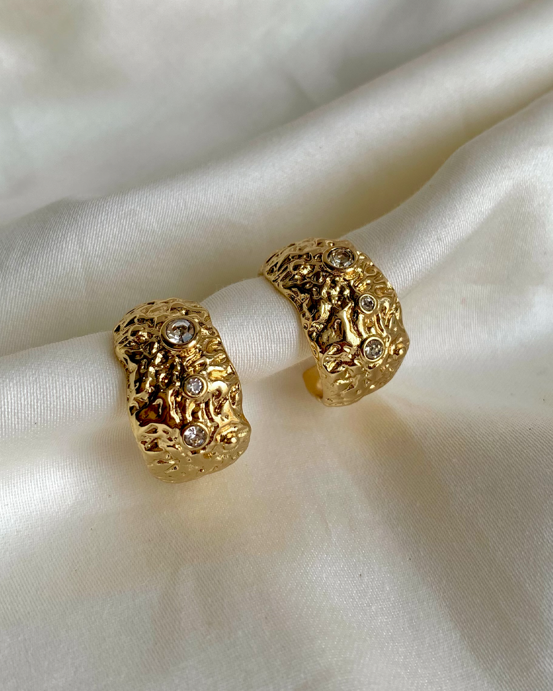 Stardust Chunky Hoop Earrings