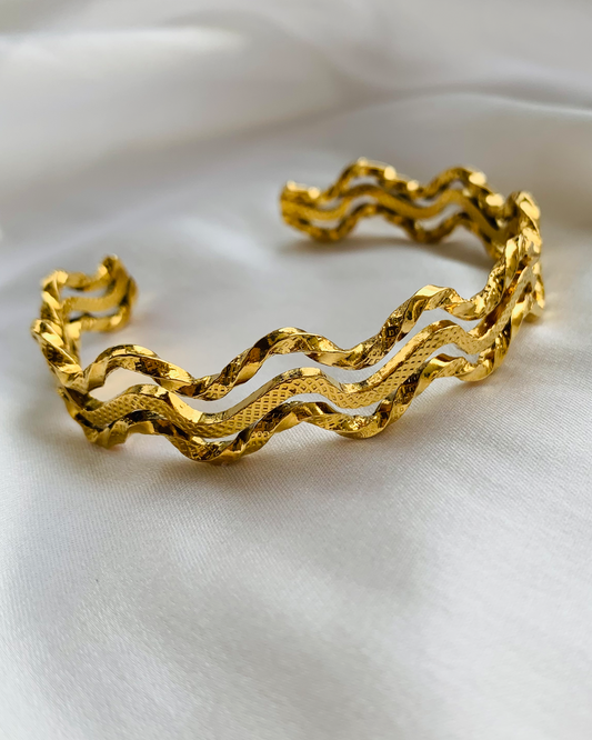 Golden Waves Cuff
