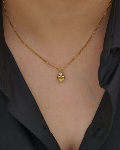 Celeste Heart Pendant Necklace