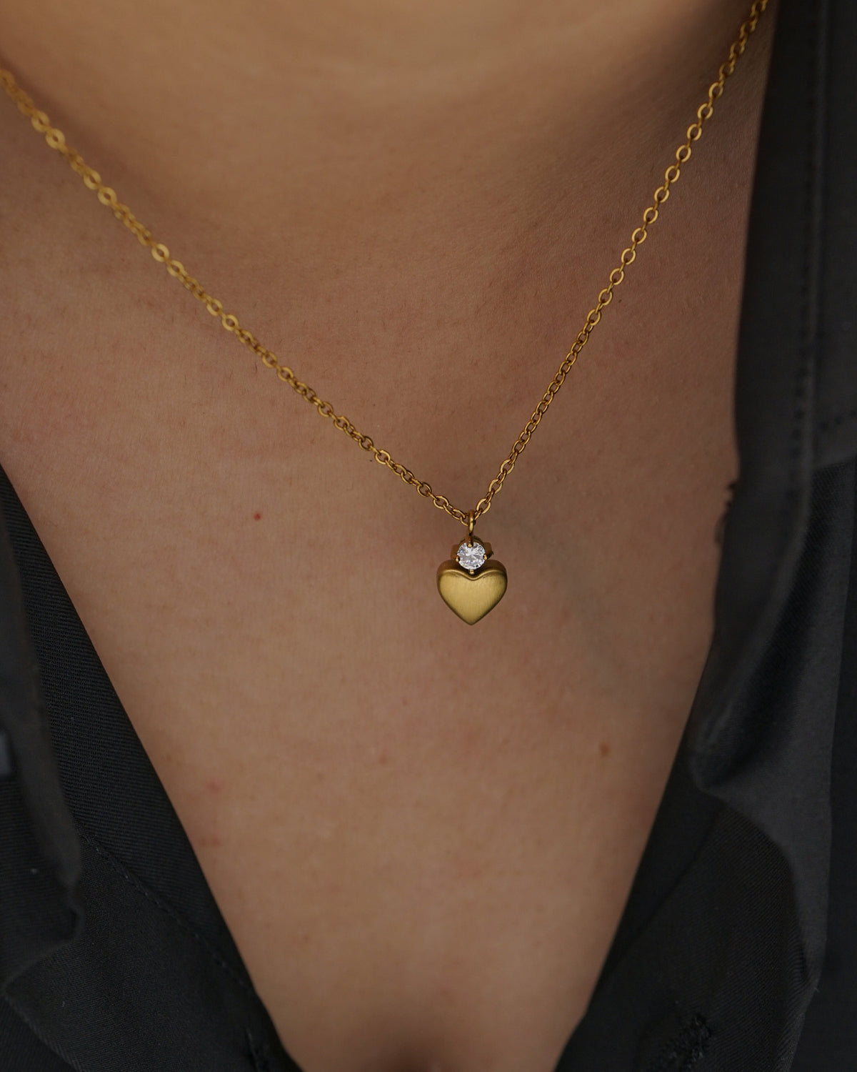Celeste Heart Pendant Necklace