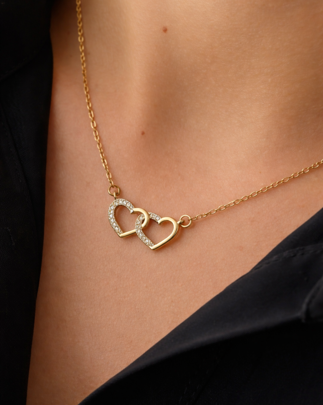 Twin Hearts Necklace