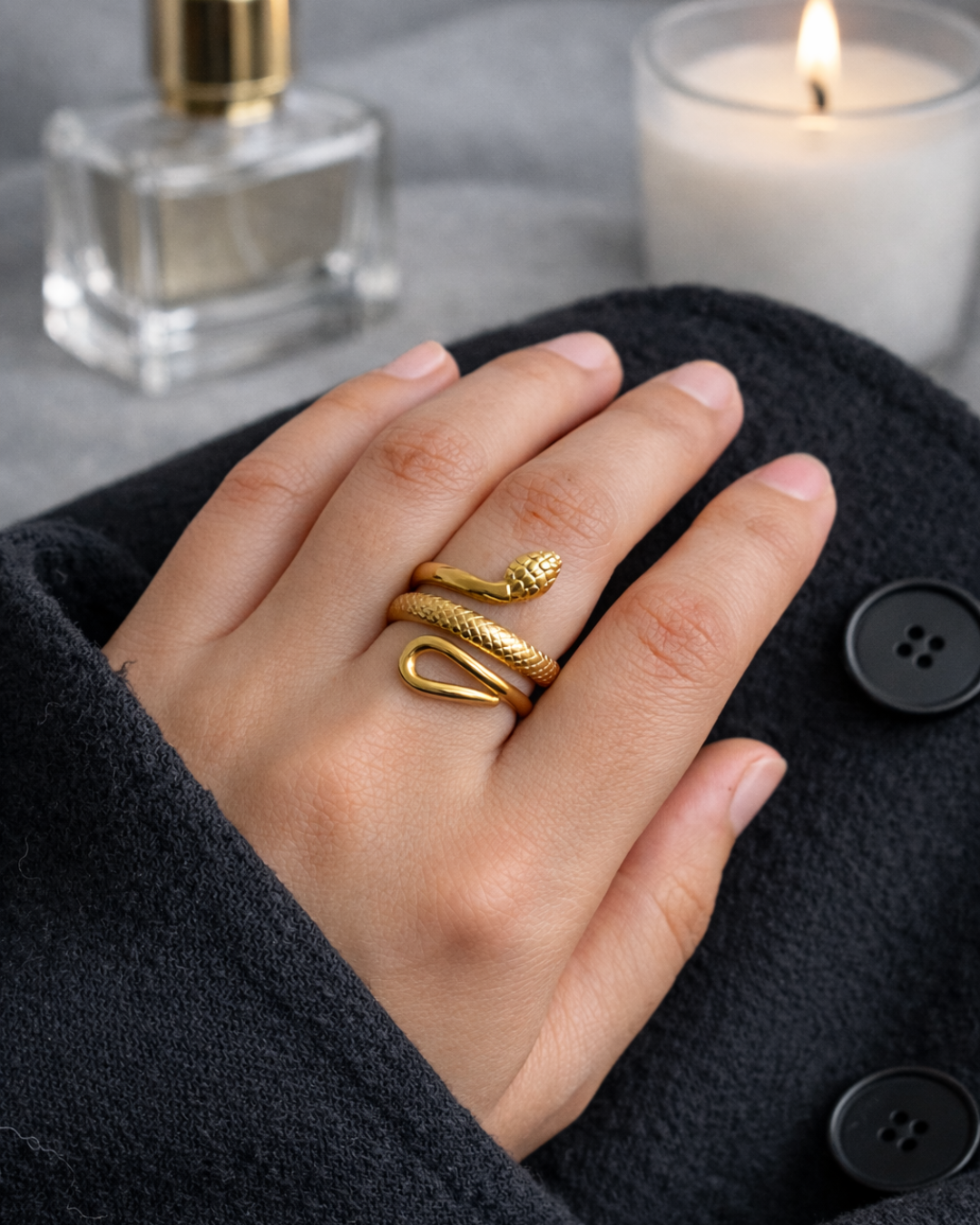 Serpent Wrap Ring