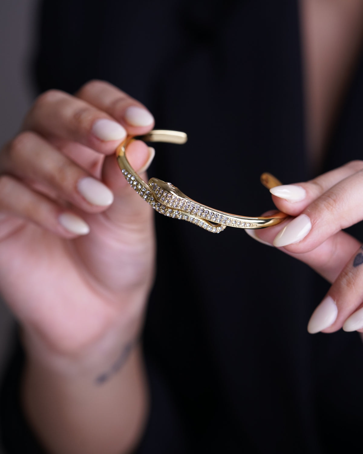 Gilded Serpent Cuff Bracelet