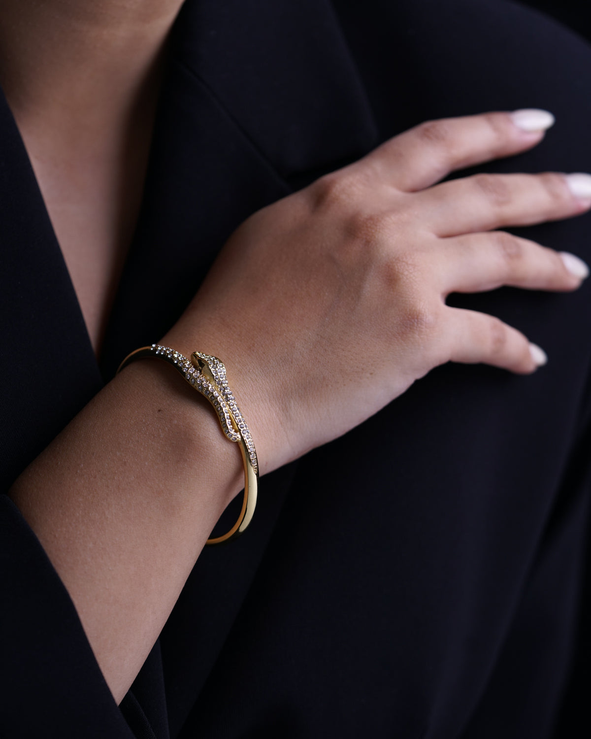 Gilded Serpent Cuff Bracelet