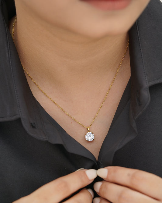 Solitaire Pendant Necklace
