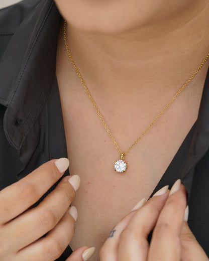 Solitaire Pendant Necklace