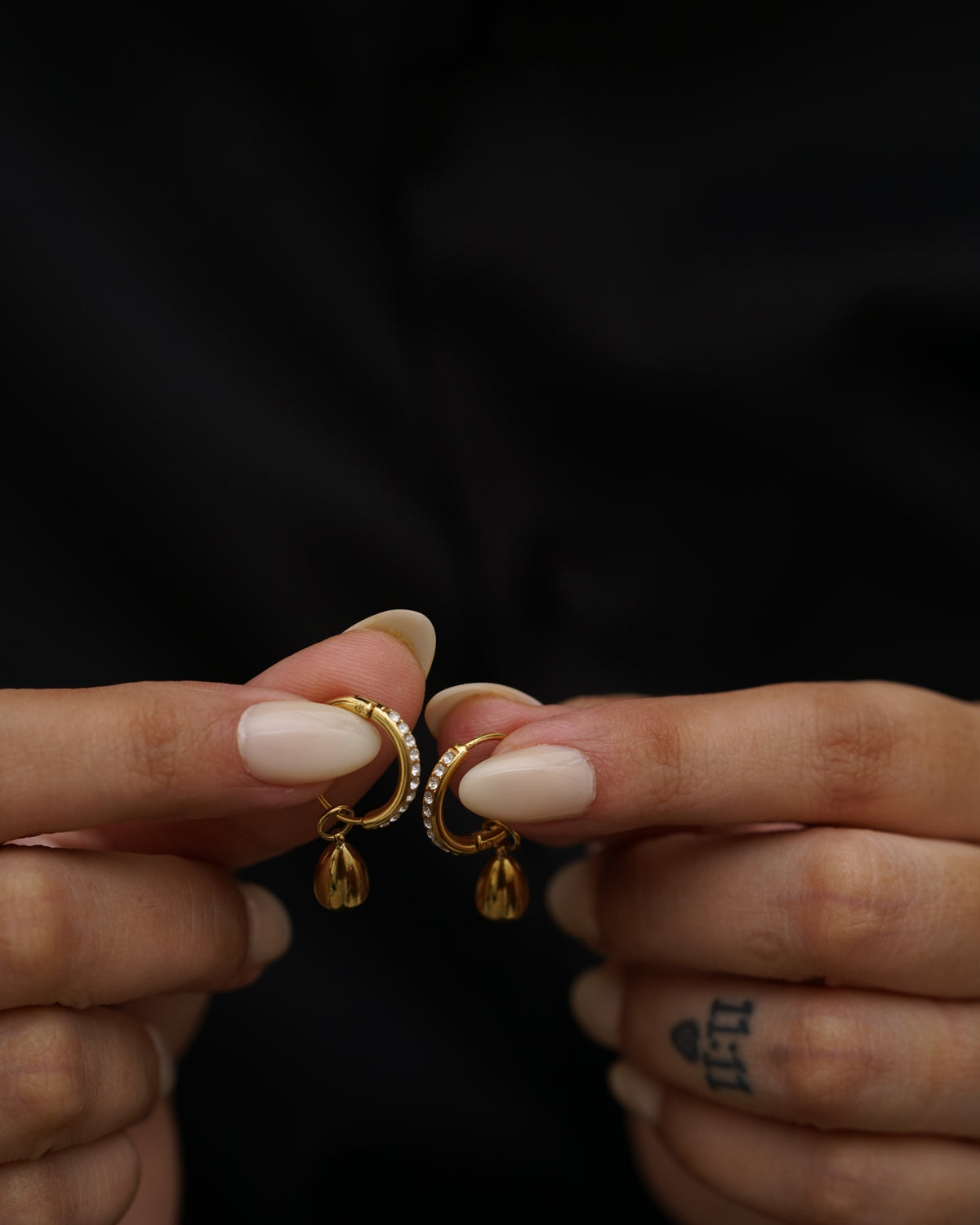 Rosemary Huggie Earrings