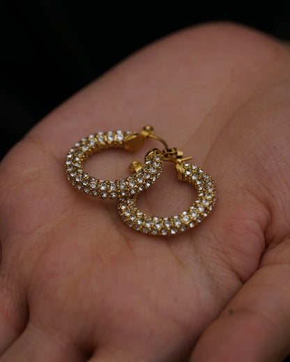 Crystal Hoop Earrings