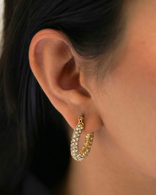 Crystal Hoop Earrings