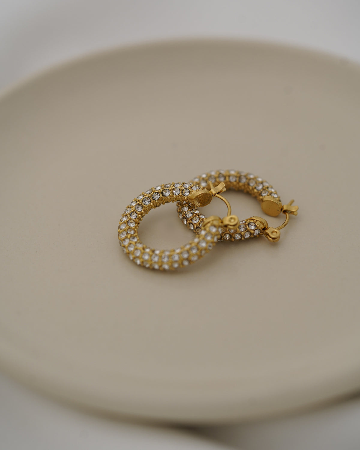 Crystal Hoop Earrings