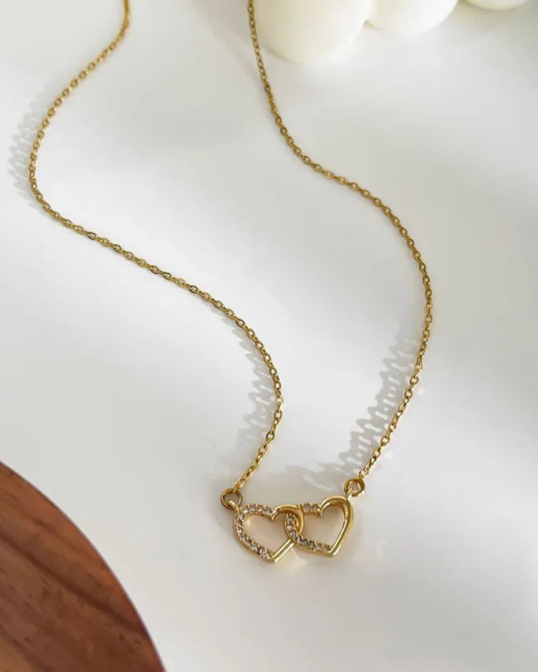 Twin Hearts Necklace