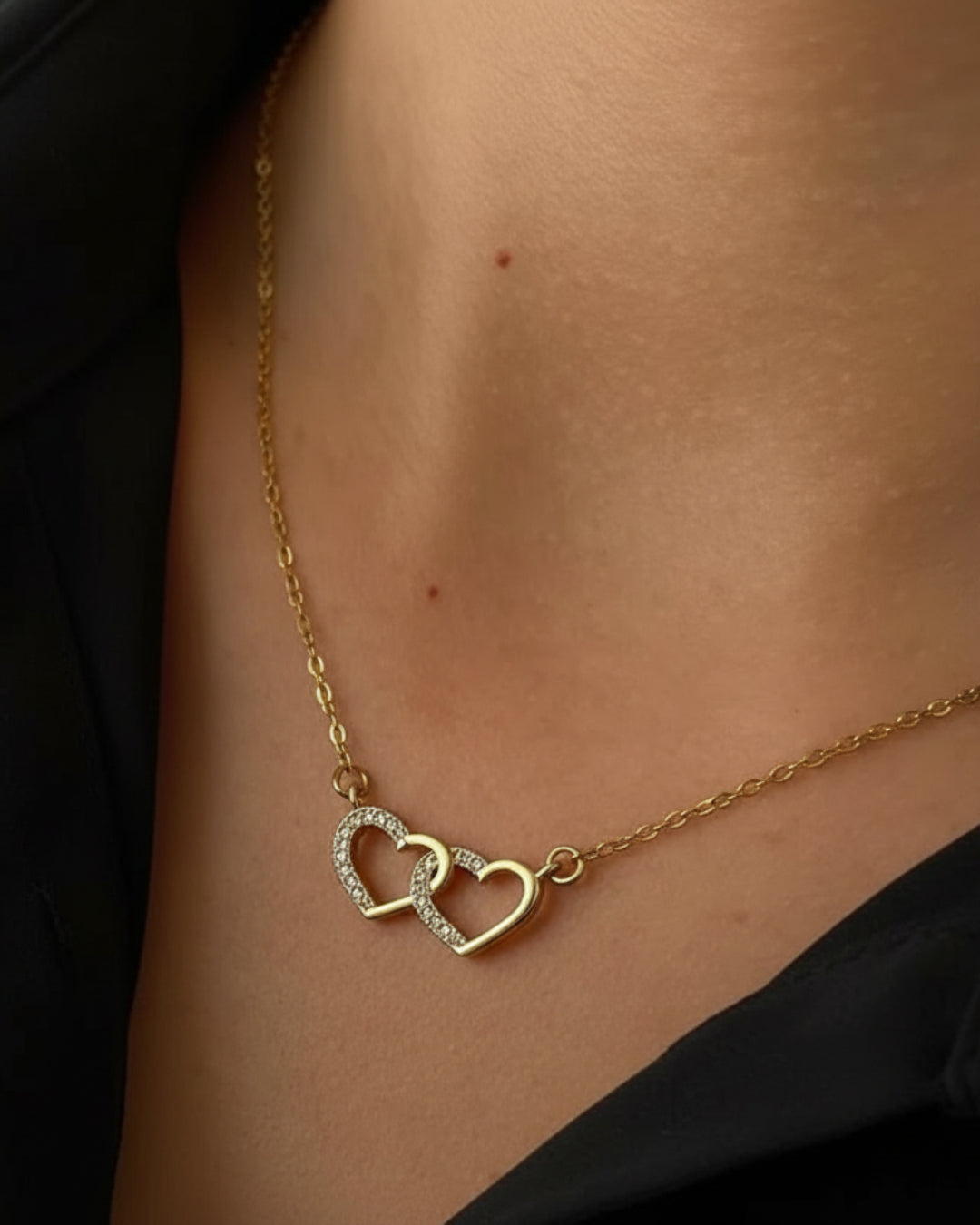 Twin Hearts Necklace