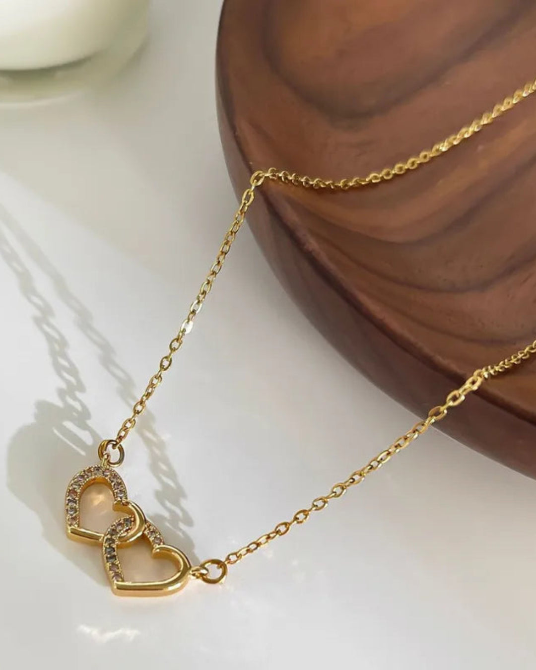 Twin Hearts Necklace