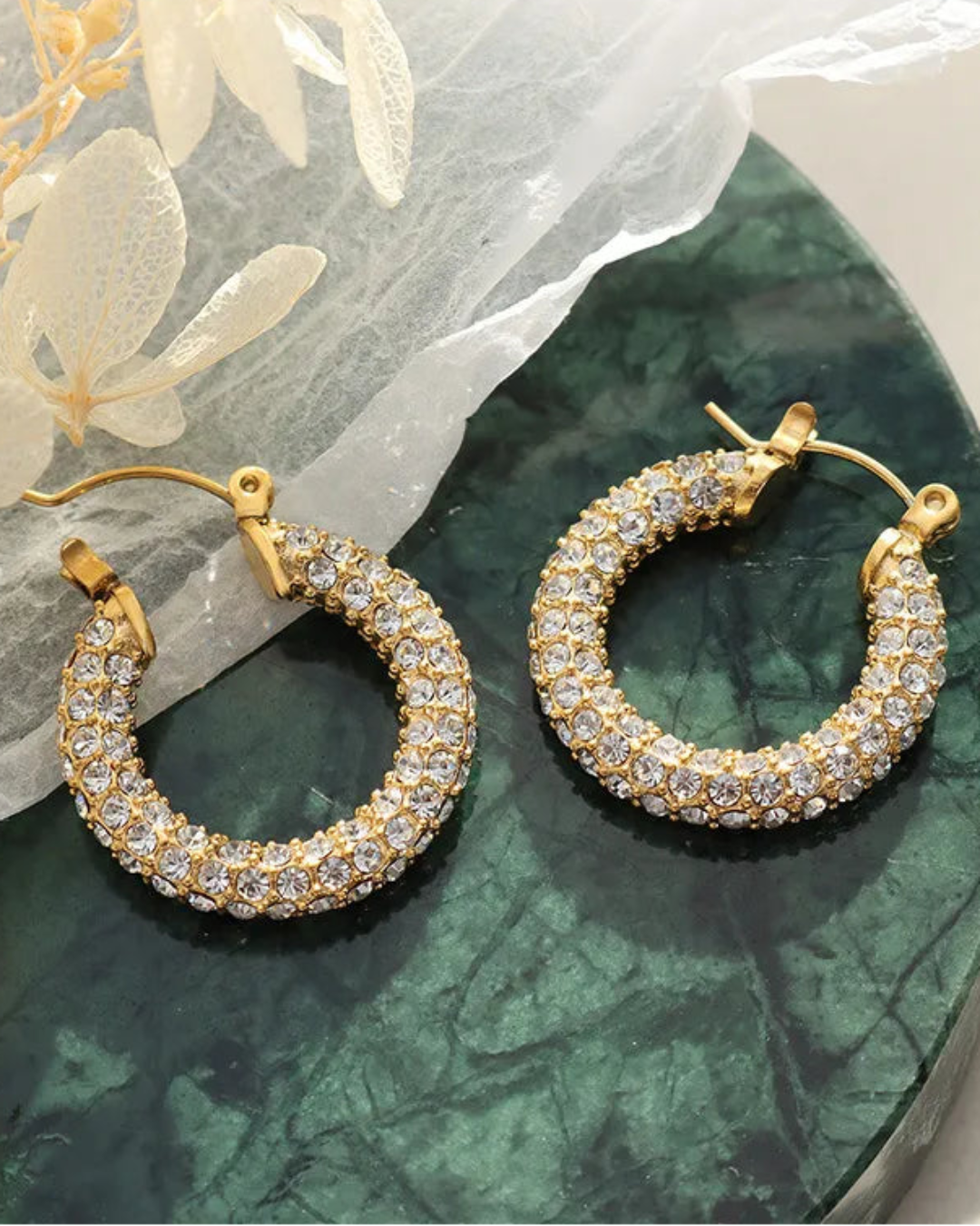 Crystal Hoops
