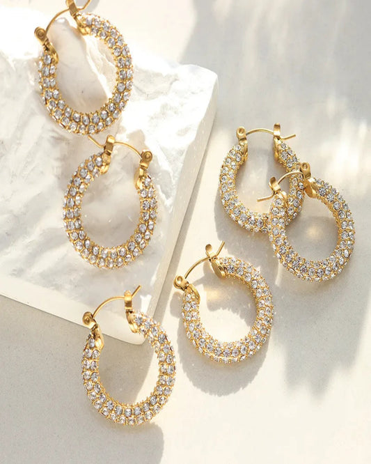 Crystal Hoops