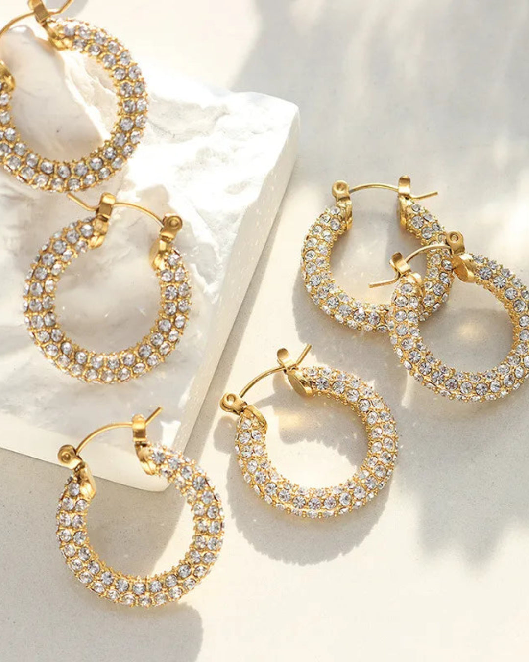 Crystal Hoops