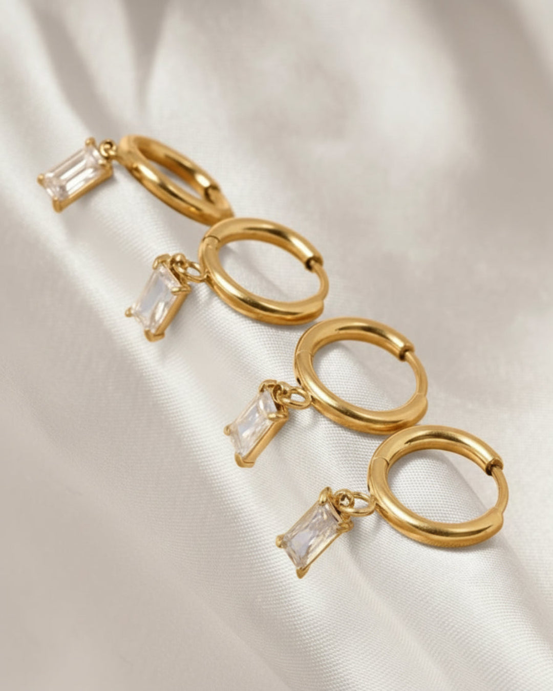 Luna Gem Hoops