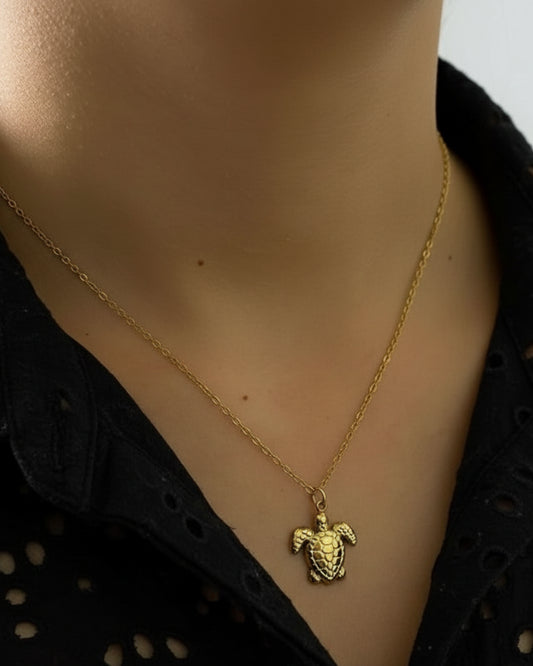 Gilded Turtle Pendant