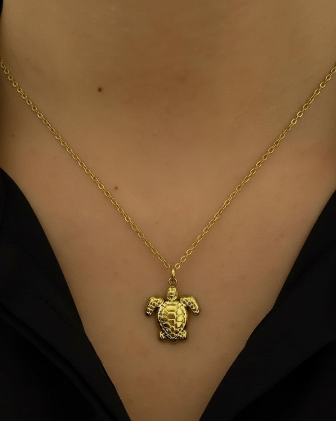 Gilded Turtle Pendant