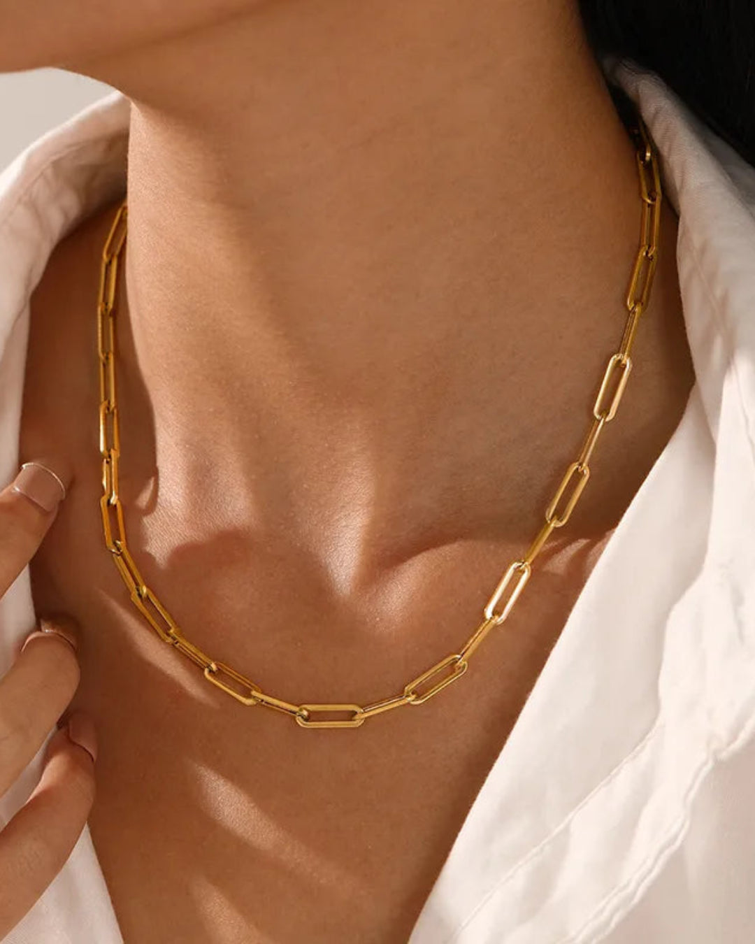 Sleek Link Chain & Turtle Pendant Combo